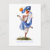 Carte Postale Fun Sheep Incognito Art "Danses Avec Laines" (Devant)
