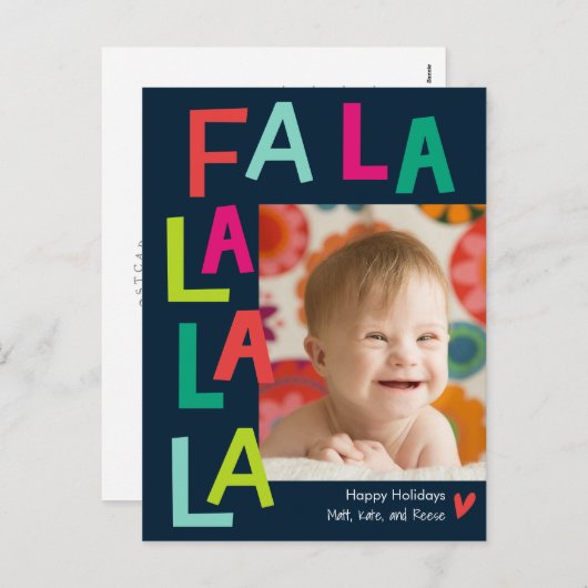 Carte postale Fun Song EDITABLE COLOR Holiday (Devant / Derrière)