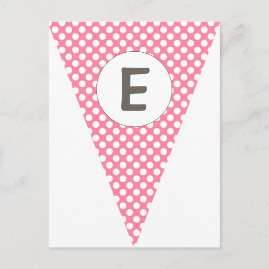 Carte Postale Fun Stripe and Polka Dot Personnalisable Drapeau B (Devant)