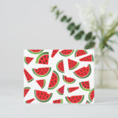 Carte postale Fun Summer Watermelon Fruit (Debout devant)