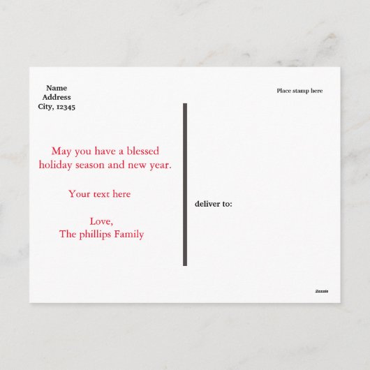 Carte postale Fun Typocard Fun Words Winter Words (Dos)