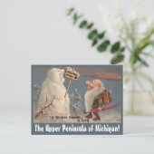 Carte Postale Fun U.P. Yooper Upper Peninsula Michigan POSTCARD (Debout devant)