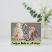 Carte Postale Fun U.P. Yooper Upper Peninsula Michigan POSTCARD (Debout devant)