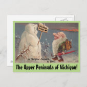 Carte Postale Fun U.P. Yooper Upper Peninsula Michigan POSTCARD (Devant / Derrière)