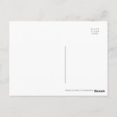 Carte Postale Fun Whale Hello There Pun White sur Blue Postcard (Dos)