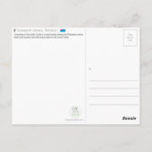 Carte postale Funafuti, Tuvalu (Dos)