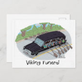 Carte Postale Funérailles viking. (Devant / Derrière)