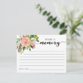 Carte Postale Funeral Share a Memory Condolences Card (Debout devant)