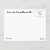 Carte Postale Fungus orange (Dos)