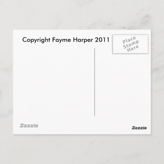 Carte Postale Fungus orange (Dos)