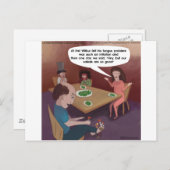 Carte Postale FunGuy ToedStools Pour Le Dîner Drôle (Devant / Derrière)