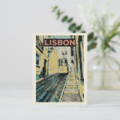 Carte Postale Funiculaire de Lavra à Lisbonne Portugal (Debout devant)