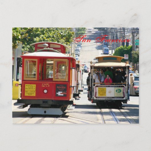 Carte Postale Funiculaires de San Francisco (Devant)