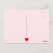 Carte Postale Funky Be My Valentine Cartoon Vampire Bat (Dos)