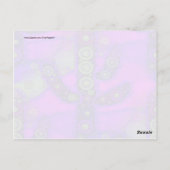 Carte Postale Funky Bleu Violet Saguaro Cactus Mosaic (Dos)