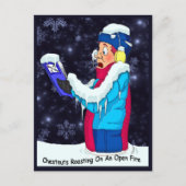 Carte postale Funky Christmas Caroler Holiday (Devant)