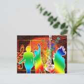Carte Postale Funky Cool Music Dance Pop Art Design (Debout devant)