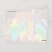 Carte Postale Funky Cool Music Dance Pop Art Design (Dos)