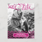 Carte postale Funky Couple Save The Date - Rose Cl (Devant)