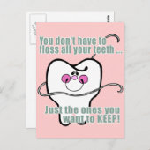 Carte Postale Funky Dental Hygienist (Devant / Derrière)