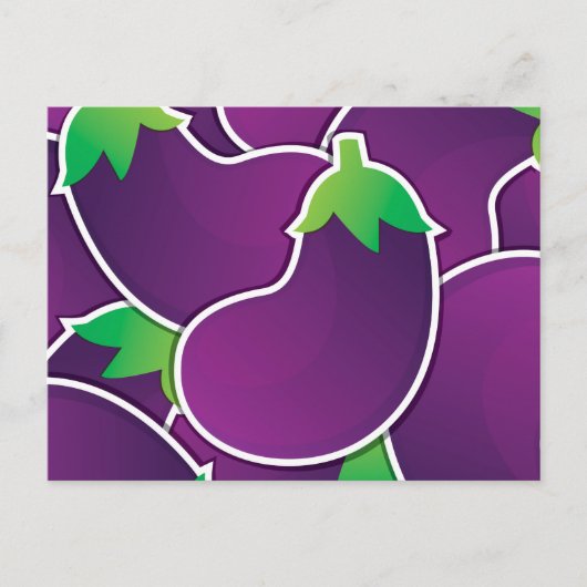 Carte Postale Funky eggplant (Devant)