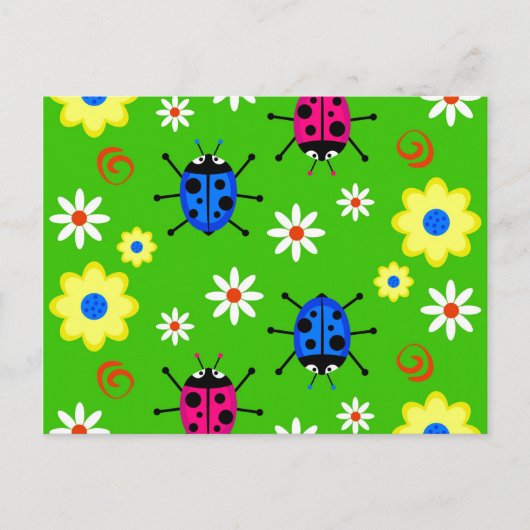 Carte Postale Funky Ladybugs (Devant)
