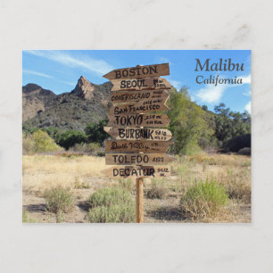Carte Postale Funky Malibu Postcard !