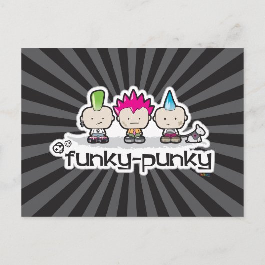 Carte Postale Funky Punky (Devant)