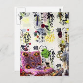 carte postale funky rétro (Devant / Derrière)