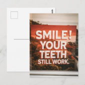 Carte Postale Funky Sarcasm Anniversaire Sourire Vieille Âge (Devant / Derrière)