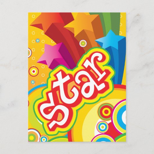 Carte postale Funky Star (Devant)