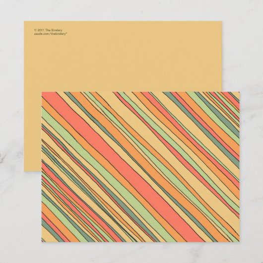 Carte postale Funky Stripes (Devant / Derrière)