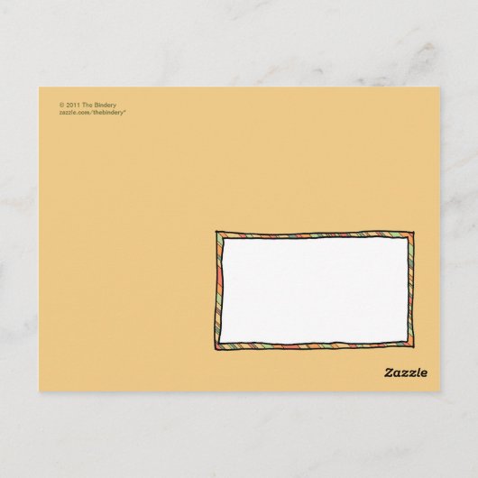 Carte postale Funky Stripes (Dos)