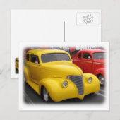 Carte Postale Funky Vintage Car ! (Devant / Derrière)
