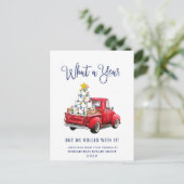 Carte Postale Funky What a Year Christmas Corporate (Debout devant)