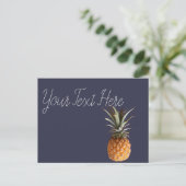 Carte postale Funky Yummy Pineappy (Debout devant)