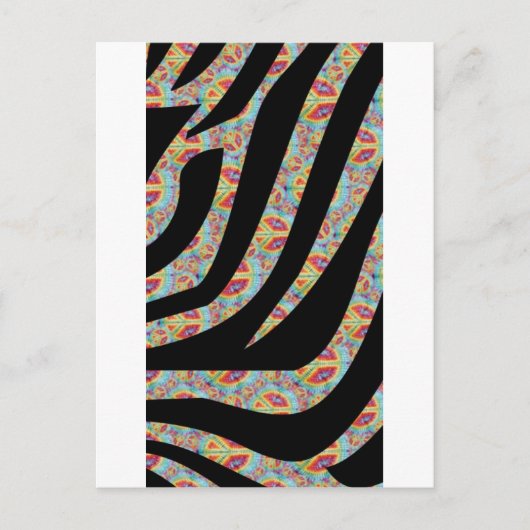 Carte Postale Funky Zebra (Devant)