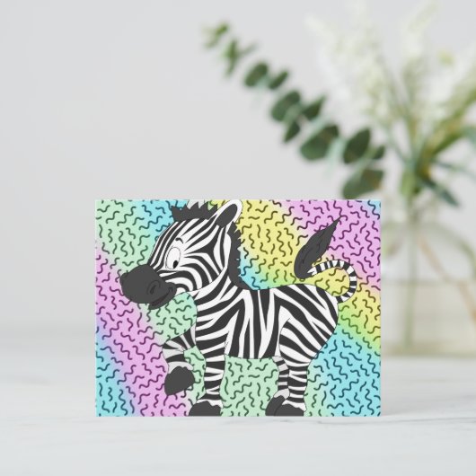 Carte Postale Funky Zebra (Debout devant)