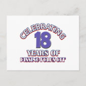 Carte Postale FUNNY 18 ans de design (Devant)