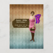 Carte Postale Funny 29 Encore meilleur ami Anniversaire (Devant)