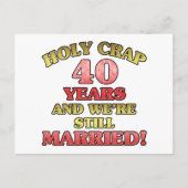 Carte Postale Funny 40e anniversaire (Devant)