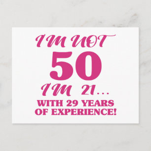 Carte Postale Funny 50e anniversaire