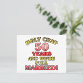 Carte Postale Funny 50e anniversaire (Debout devant)