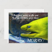 Carte Postale Funny Amore (un Moray) Valentine (Devant / Derrière)