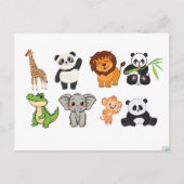 CARTE POSTALE FUNNY ANIMALS POSTCARD (Devant)
