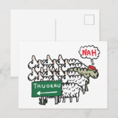 Carte Postale Funny Anti Trudeau (Devant / Derrière)