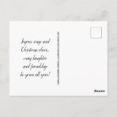 Carte Postale Funny Beach voeux de Noël (Dos)