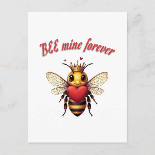 Carte Postale Funny Bee Pun Valentine  (Devant)