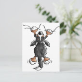 Carte Postale Funny Bernese Mountain Dog Card (Debout devant)