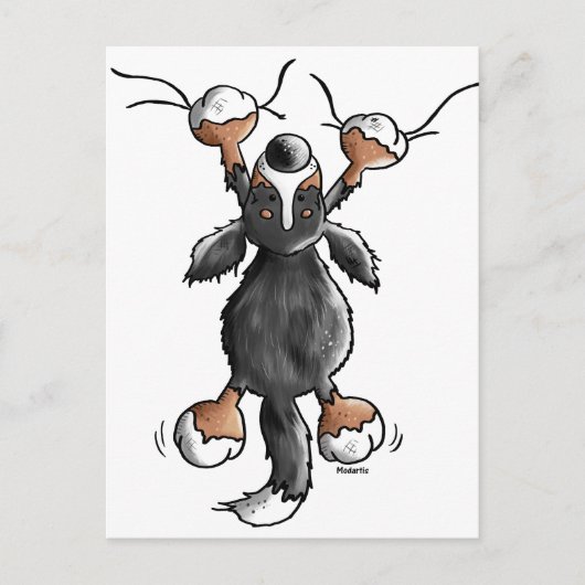 Carte Postale Funny Bernese Mountain Dog Card (Devant)